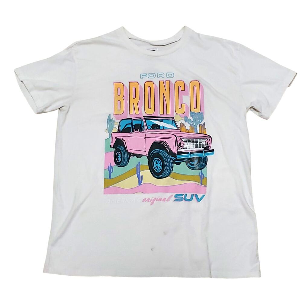 Women's Ford Bronco Short Sleeve Graphic T-Shirt Large Official Licensed Product